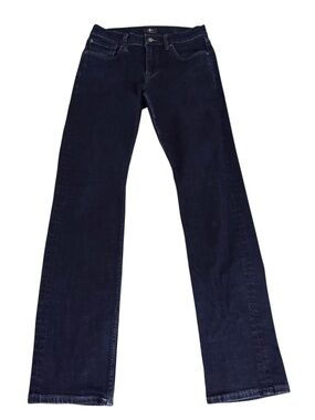 7 For All Mankind Size 30 Slimmy Jeans Dark Blue Pockets Straight Ankle Denim